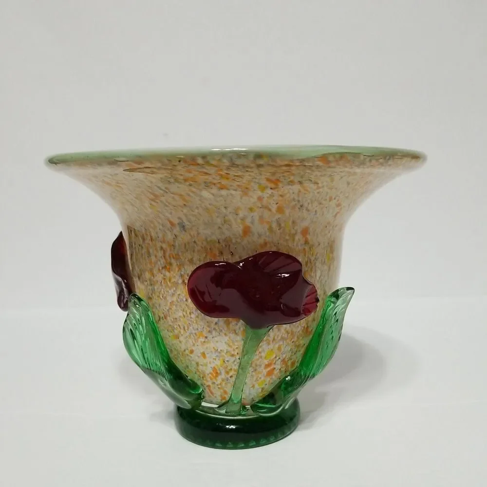 Vintage Italian Murano Art Glass Planter‎ Vase, 5 1/4